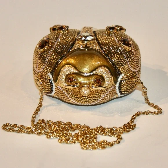 Judith Leiber Gold Ladybug Beetle 45th Anniversary Edition Bag Clutch - Picture 9 of 9